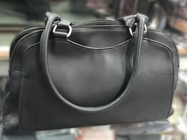 M&M-03 Black Static Leather Bag for Women