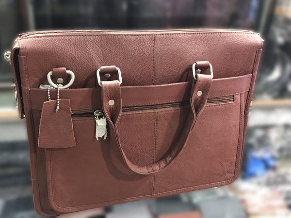 M&M-26 Orignal Cow Leather Laptop bag For women's