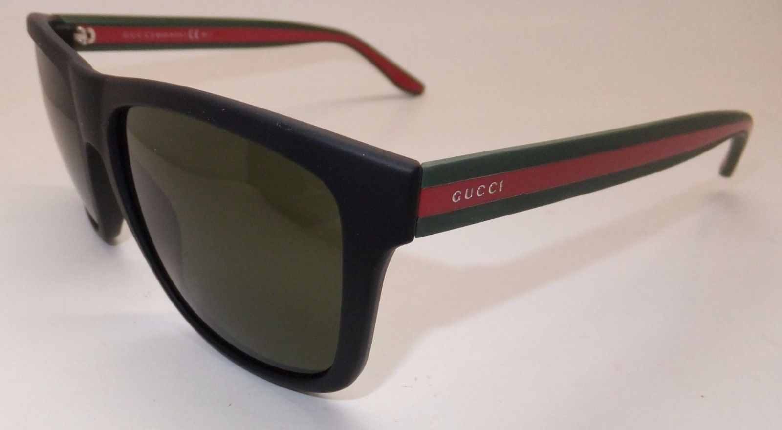 Gucci GG 1118/S M1A1E Men Sunglasses Matte Black Green Red Italy - AAM
